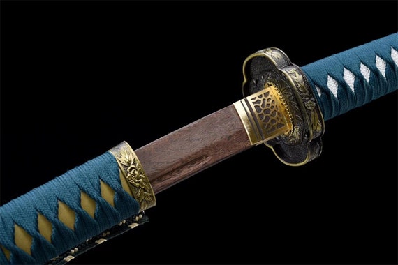 Artisan Rosewood Tachi Katana - Emerald Lacquer Wooden Sword