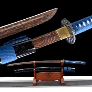 Handmade Wooden Katana | Rosewood Blade Training Tool | Martial Arts Practice & Cosplay Prop | Non-Sharp Samurai Replica