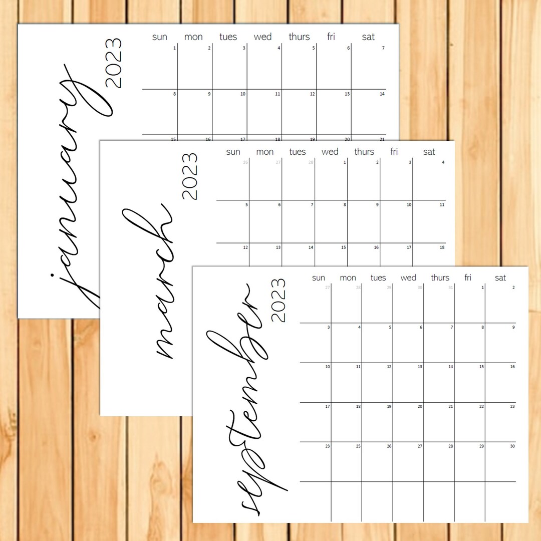 Minimalist 20242025 Calendar Printable Instant Download Etsy