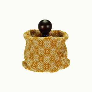 Mustard yellow knit cowl, knit wool snood, wool loop scarf, knitted neck warmer
