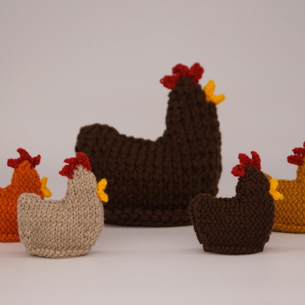 Théière au poulet tricoté Cosy, Thé Cozy, Housse de théière, Knit Hen Cosy