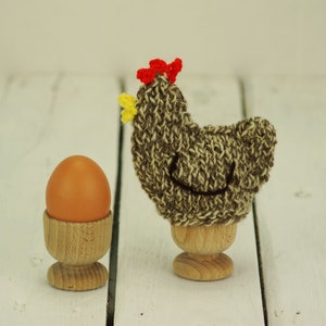 Huevo de gallina de punto Acogedor, Taza de huevo Acogedor, Cubierta de taza de huevo, Gallina de punto Acogedor