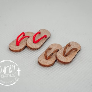 Wichtel Feen Puppen Hexen Miniatur Flip Flops Sandalen Slipper