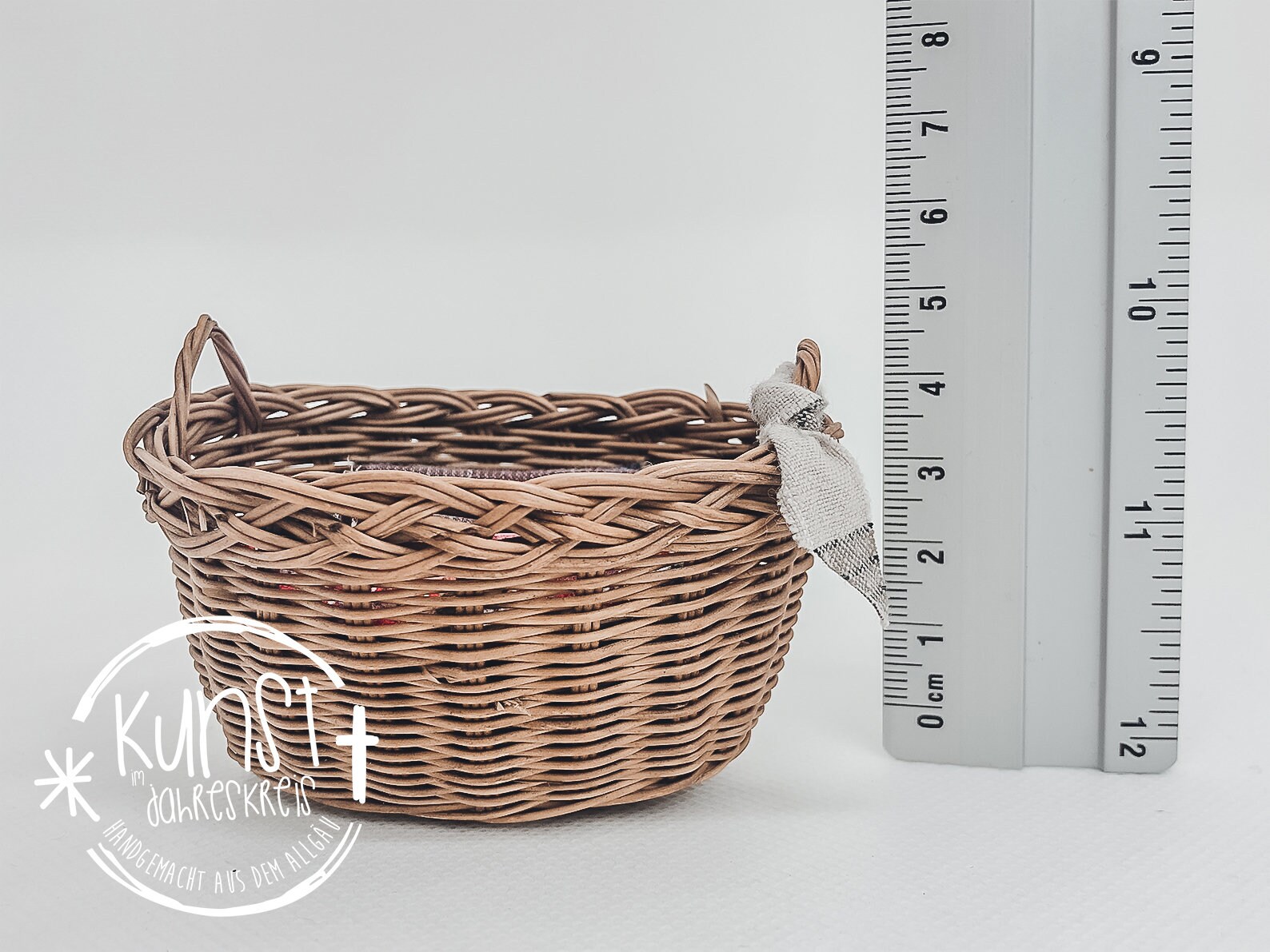 Cesta de lavandería en miniatura grande hecha a mano con ropa | Etsy