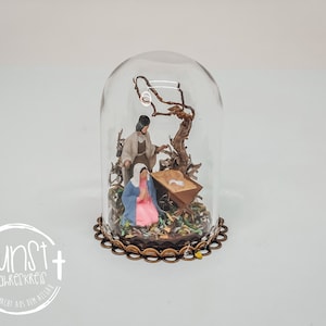Miniature glass dome glass dome various versions lid removable