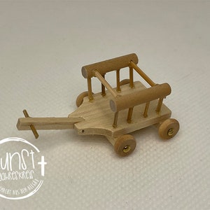 Wróżka Gnome lalki miniaturowy wózek drabinkowy wózek mały ręcznie wykonany z drewna akcesoria do szopki