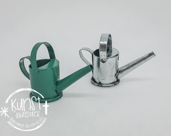 Miniature crib accessories Watering can made of sheet metal different colors