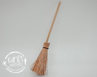 Gnome miniature nativity accessories broom small wood