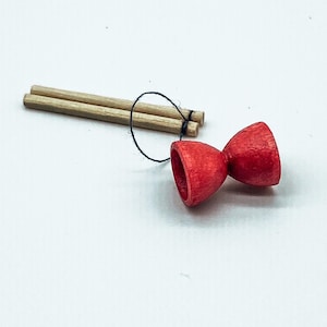 Wichtel Miniatur Diabolo Spiel Jonglierspiel Freizeitsport für Wichtel Feen Puppen