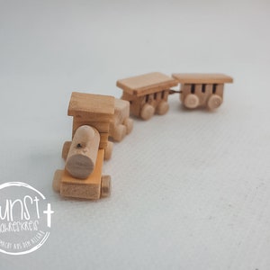 Wichtel Miniatur Feen Puppen Zug Holzzug handgemacht