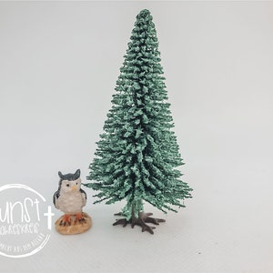 Wichtel Feen Hexen Miniatur Baum Bäumchen mit einer Eule