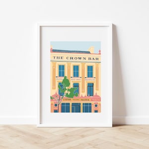 The Crown Bar, Belfast Print