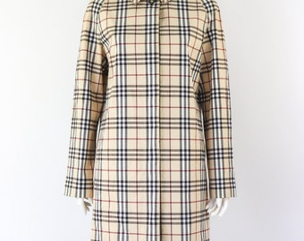Burberry London Burberry Trenchcoat Kariert Kensington Wool Trench - Main Image
