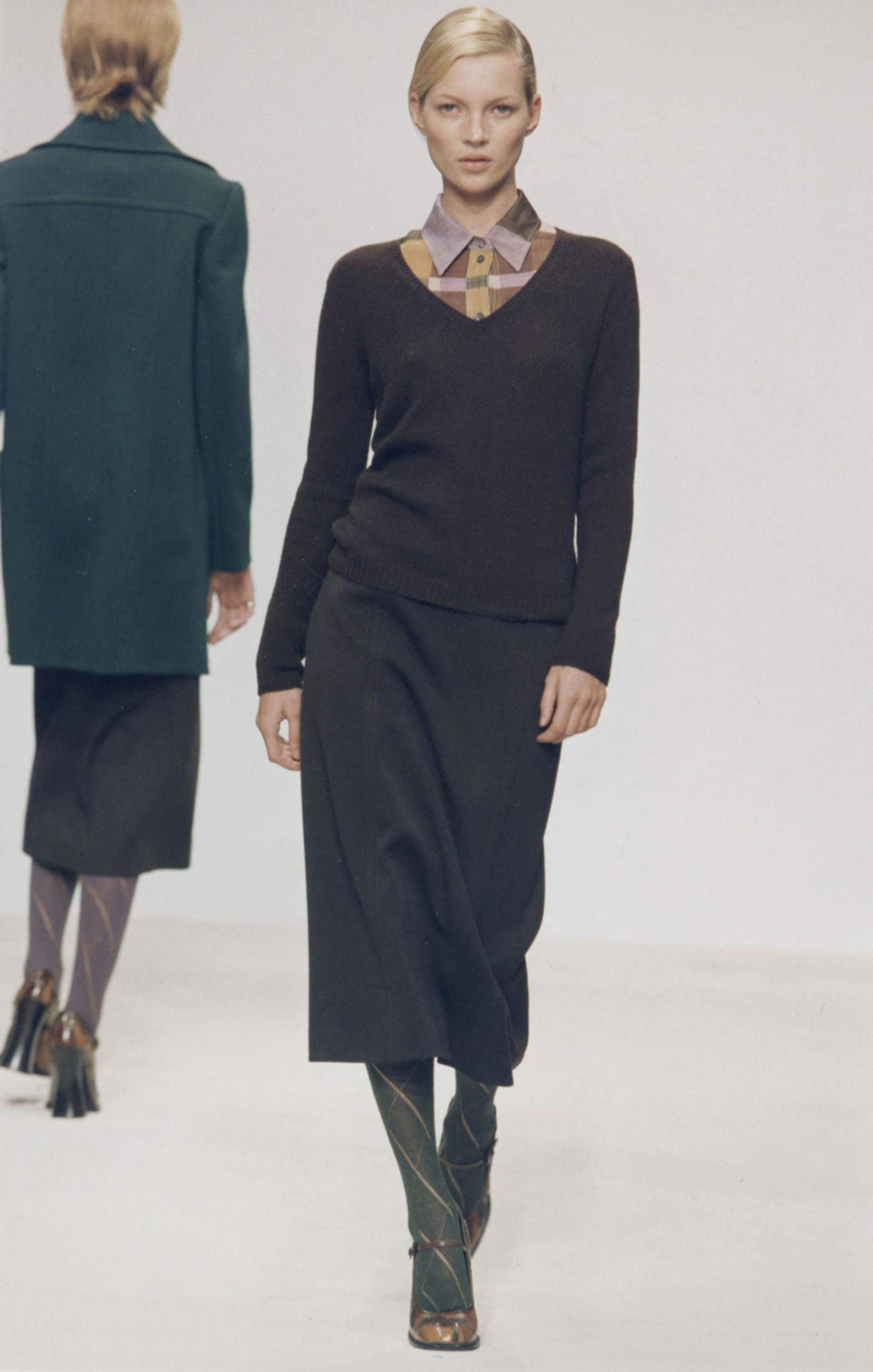 Prada FROM THE RUNWAY Tricotine skirt 関税込 Prada Tricotine Skirt | Orange | FARFETCH