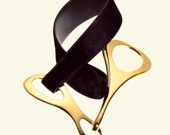 Vintage F/W 1996 Gucci by Tom Ford Iconic Horsebit Pony Fur Belt