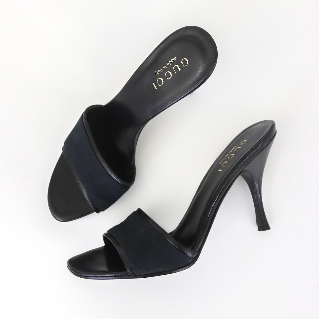 靴 Vintage Gucci Monogram Mules 37 il_1080xN.6134970206_8qih.jpg