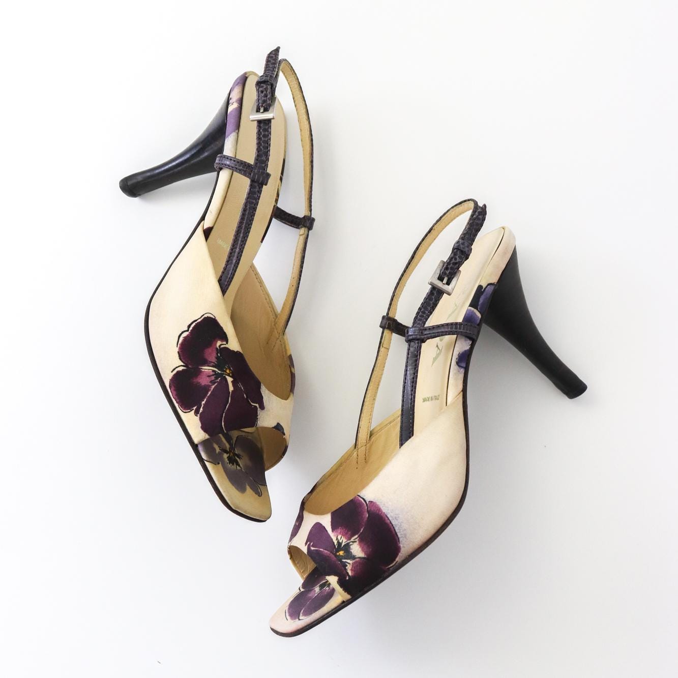 Prada Floral Heel Etsy UK