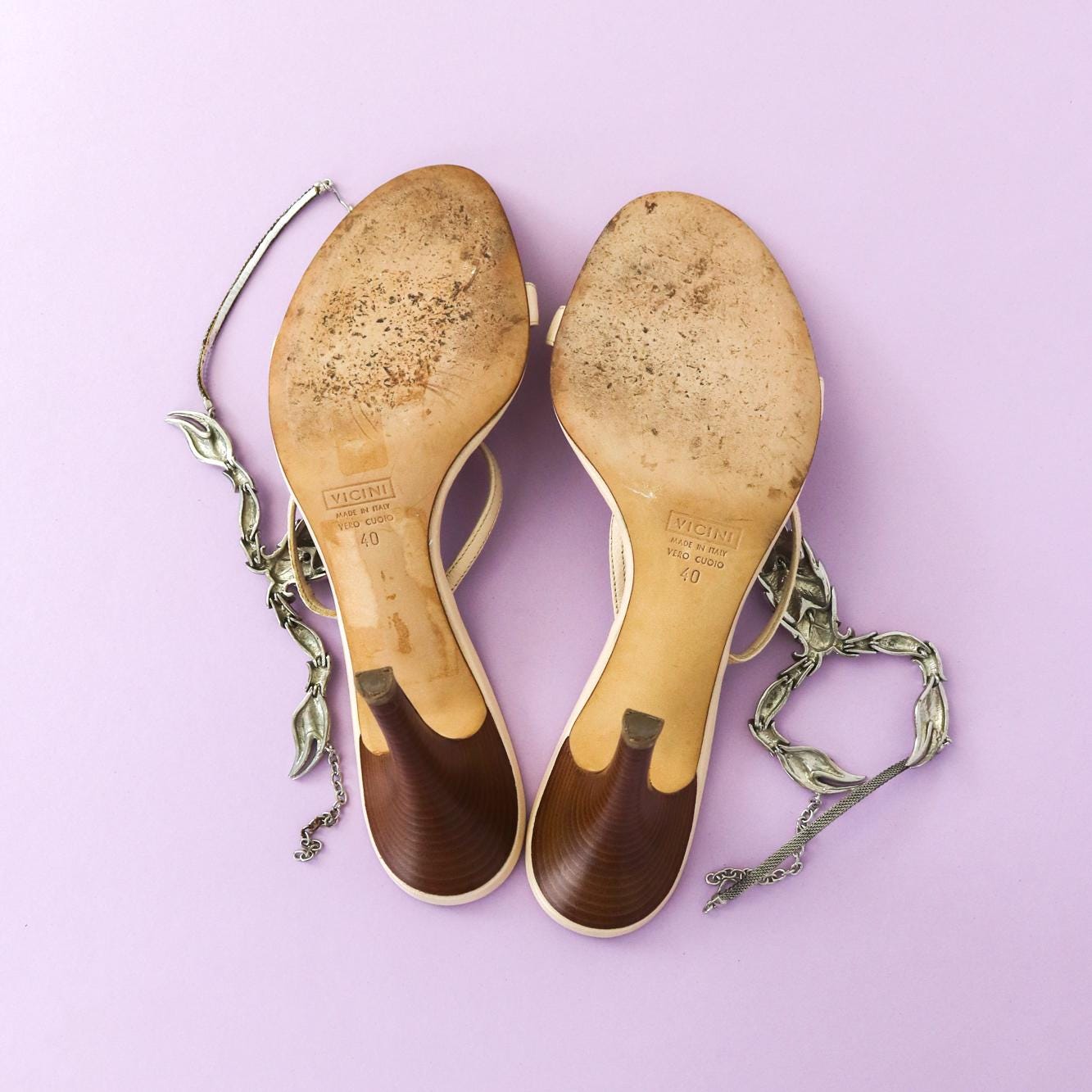 Vintage Vicini Giuseppe Zanotti Leather Sandals Scorpion Vintage Vicini Giuseppe Zanotti Leather Sandals Scorpion
