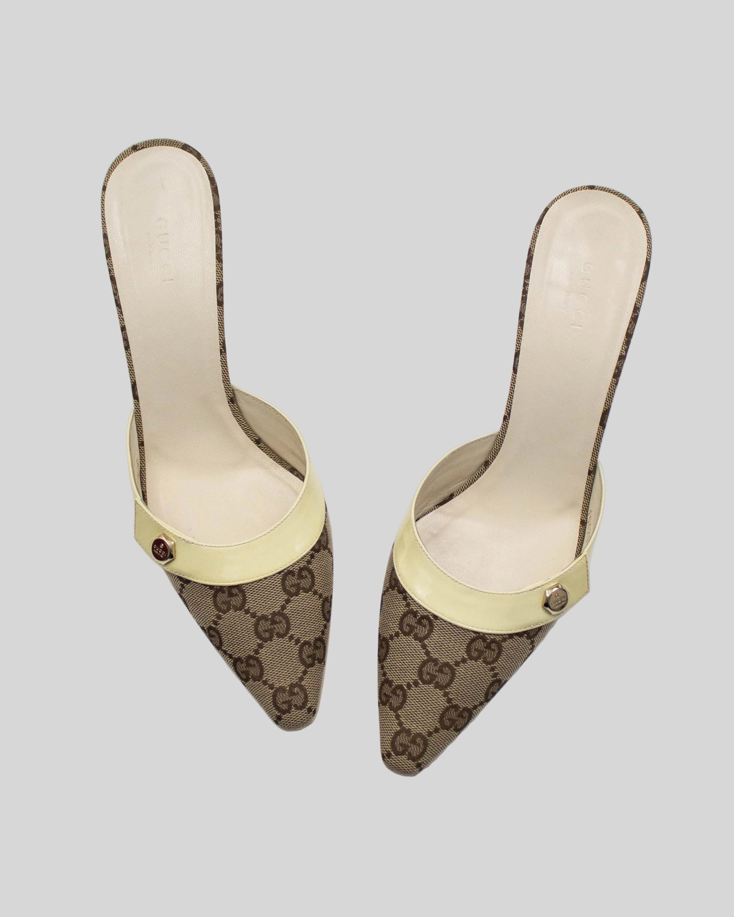 Gucci Monogram Heels - Etsy