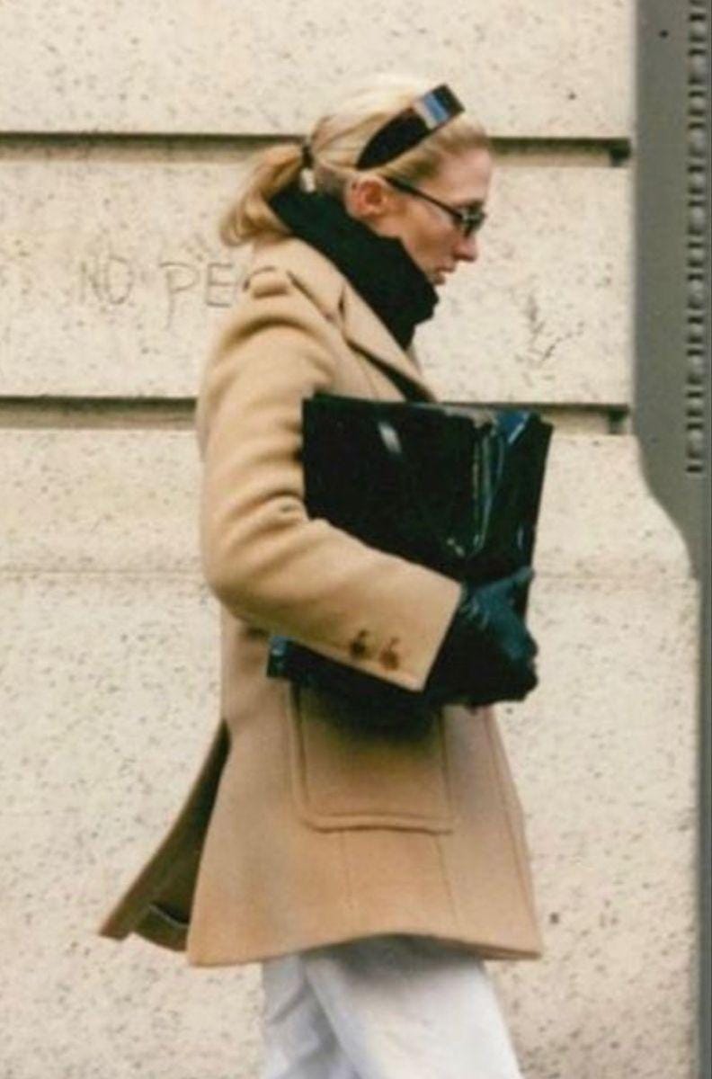 ジャケット・アウター 90s PRADA Wool Long Coat Vintage F/W 1996 Prada Wool Gray Coat Runway 90s Minimalist