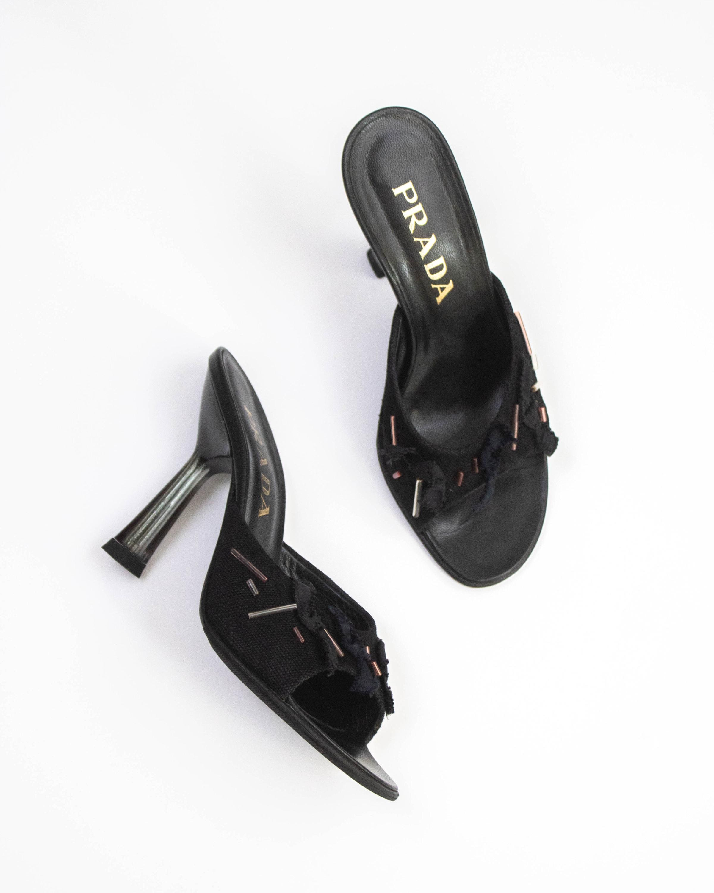 Prada Vintage Mules - Etsy