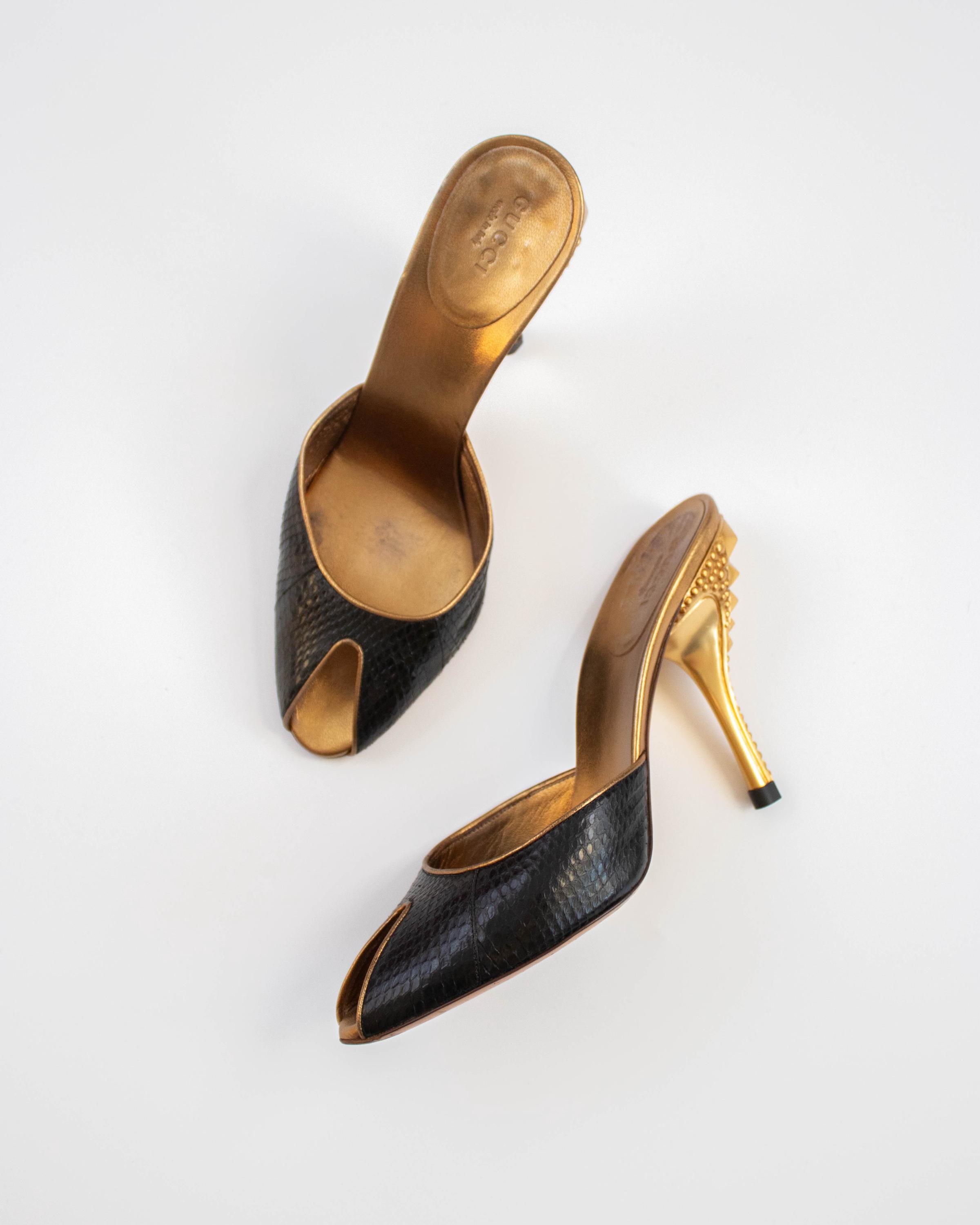 Vintage Gucci Mules - Etsy