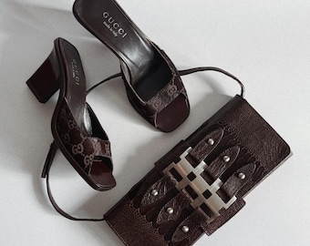 Vintage 2005 Calvin Klein Collection Leather Baguette Bag