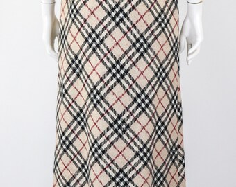 【関税&送料込】Burberry Virgin Wool Skirt With Burberry Che Vintage 90s Burberry Blue Label Burberrys Classic Nova Check