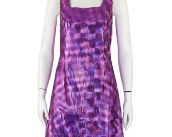 Vestido holográfico vintage de Versus Gianni Versace Primavera/Verano 1997 de Aso The Nanny