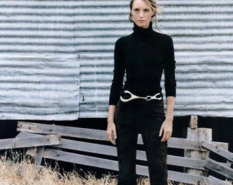 GUCCI ✨Tom Ford期 ホースビット ベルト Gucci x Tom Ford Black Patent Leather Belt with Silver