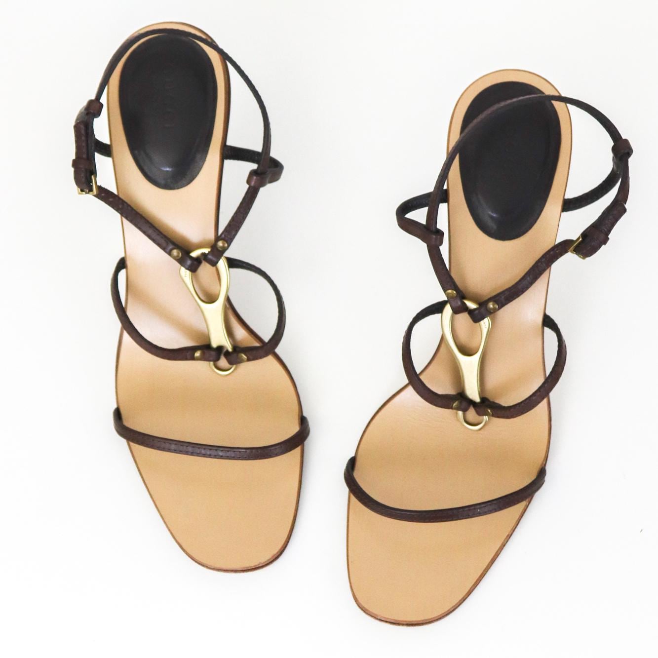 GUCCI BY TOM FORD ホースビット ストラップ サンダル ヒール GUCCI BY TOM FORD ホースビット ストラップ サンダル ヒール
