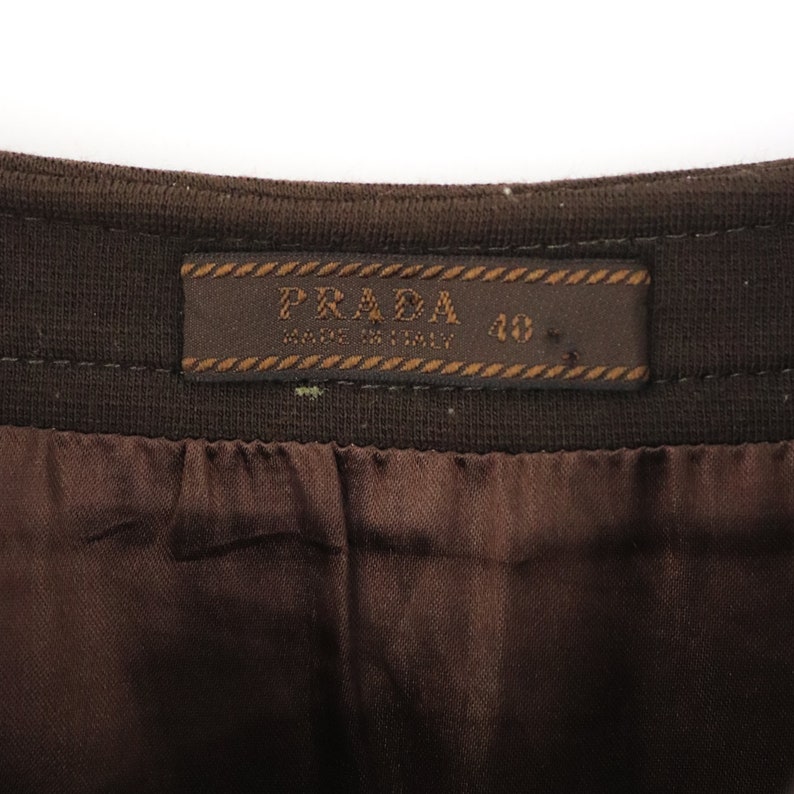 Vintage Prada Wool & Nylon Pleated Mini Skirt