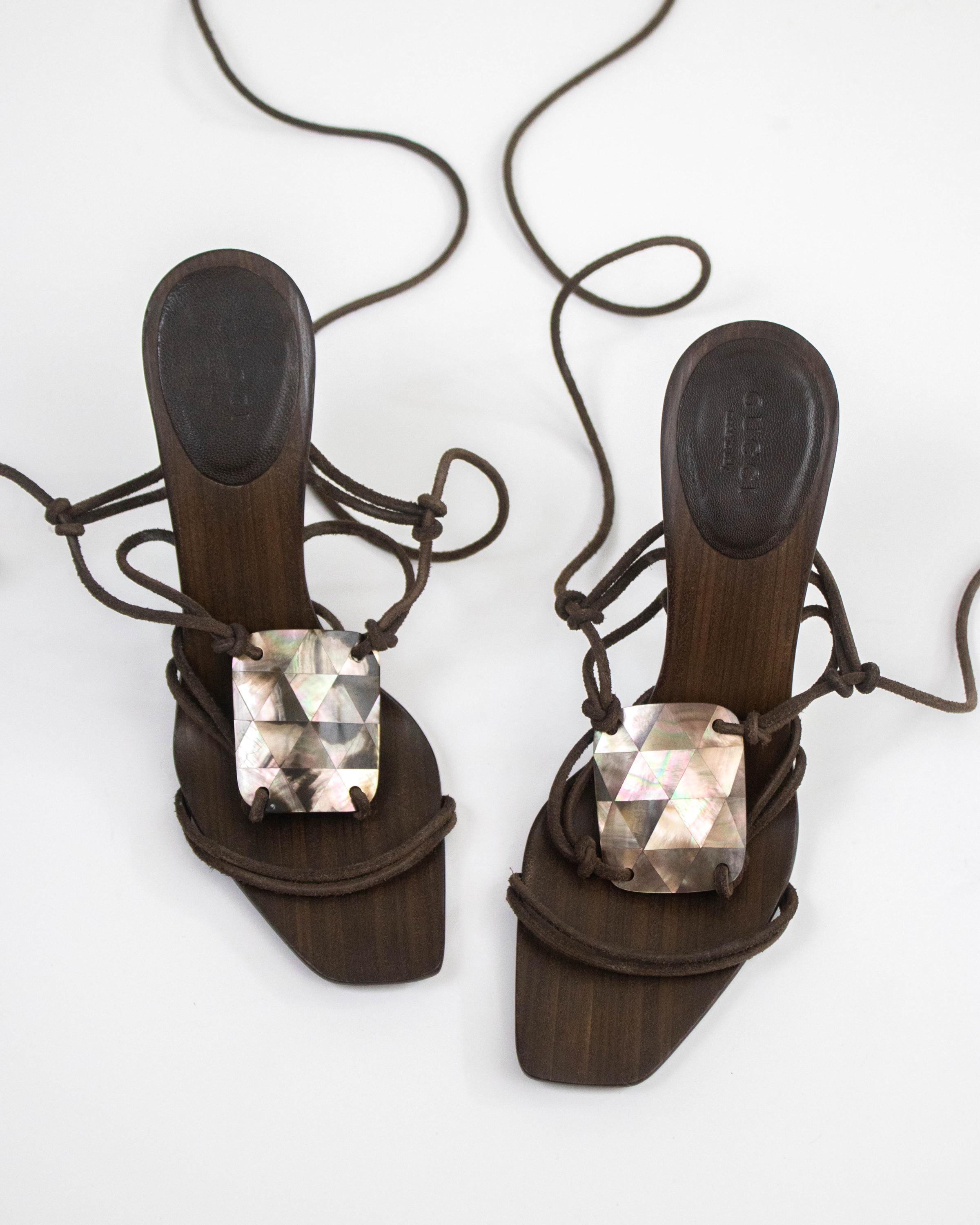 Vintage Gucci Sandals - Etsy