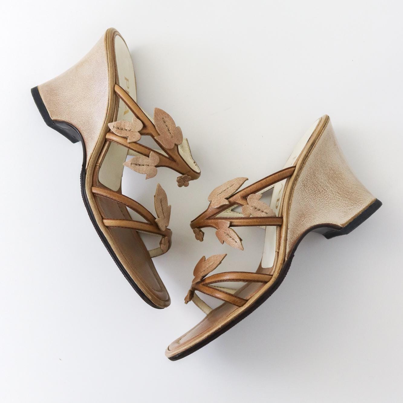 PRADA ミュール　37 Prada Leather Sandals | Modecraze – Modecraze Inc.