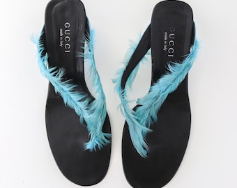 ヴィンテージ グッチ バイ トム フォード レザーサンダル ストラップ