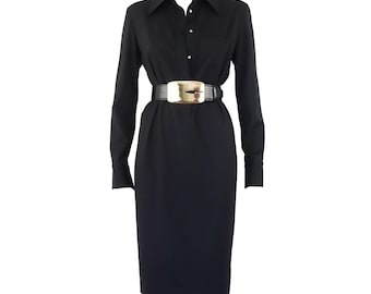 a line midi dresses for women Casual Work Dress