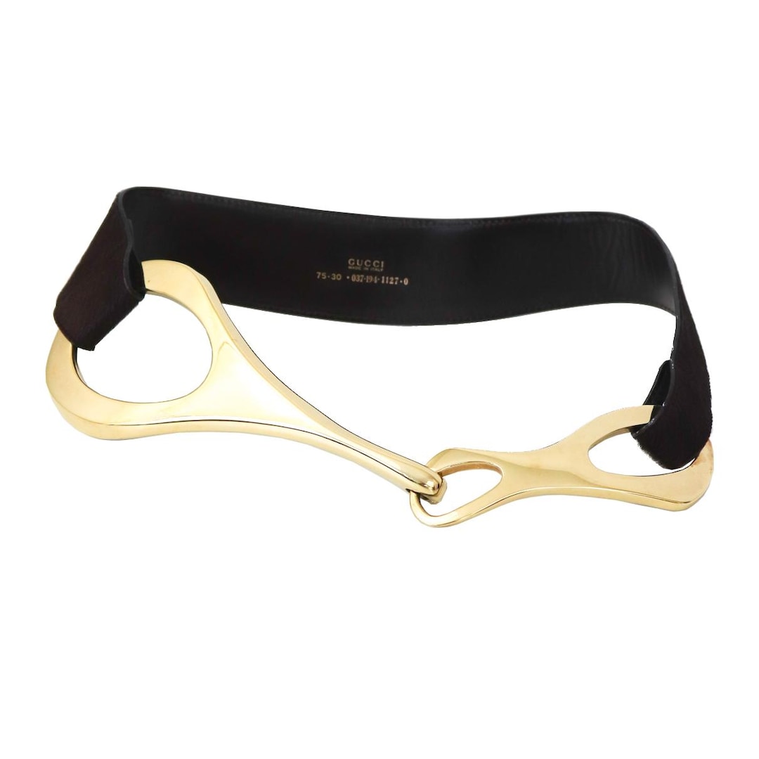 1995AW GUCCI by Tom Ford レザーベルト ホースビット 1995AW GUCCI by Tom Ford レザーベルト ホースビット - メルカリ