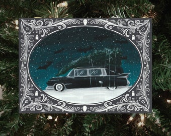 Christmas Hearse - Matte - Art Print