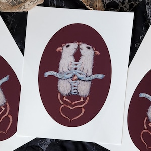 Together Forever Rat Matte Art Print 8x10