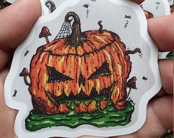 Rotten Pumpkin, Jack o lantern Sticker