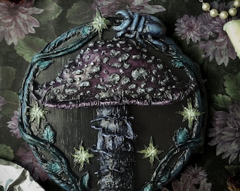 Dark Fantasy Mushroom Sculpture