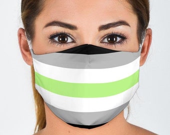 Agender Flag Mask Agender Flag Mask