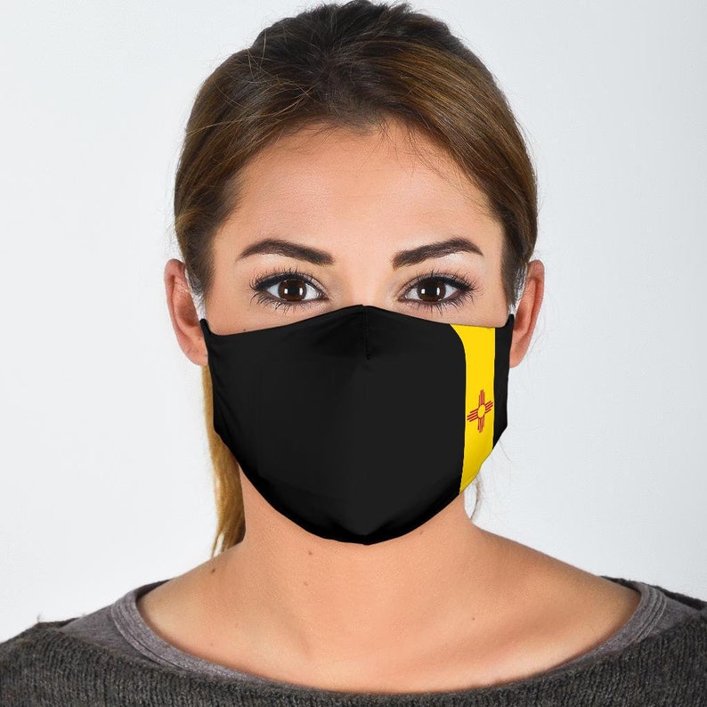 New Mexico Face Mask Flag of New Mexico Mask With Filter Etsy