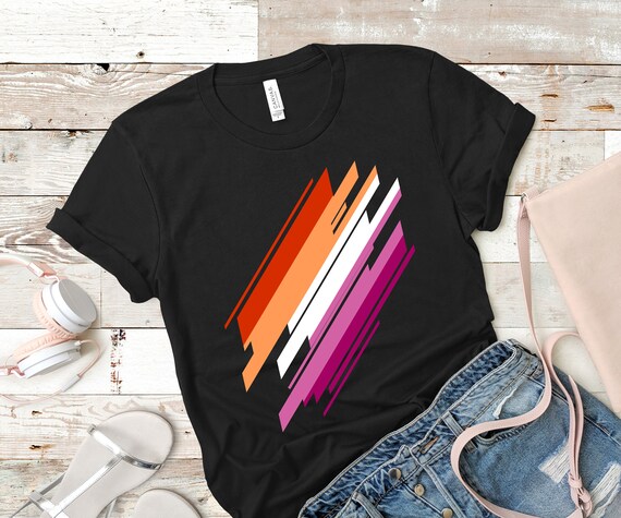 Abstract Lesbian Shirt Subtle Pride 