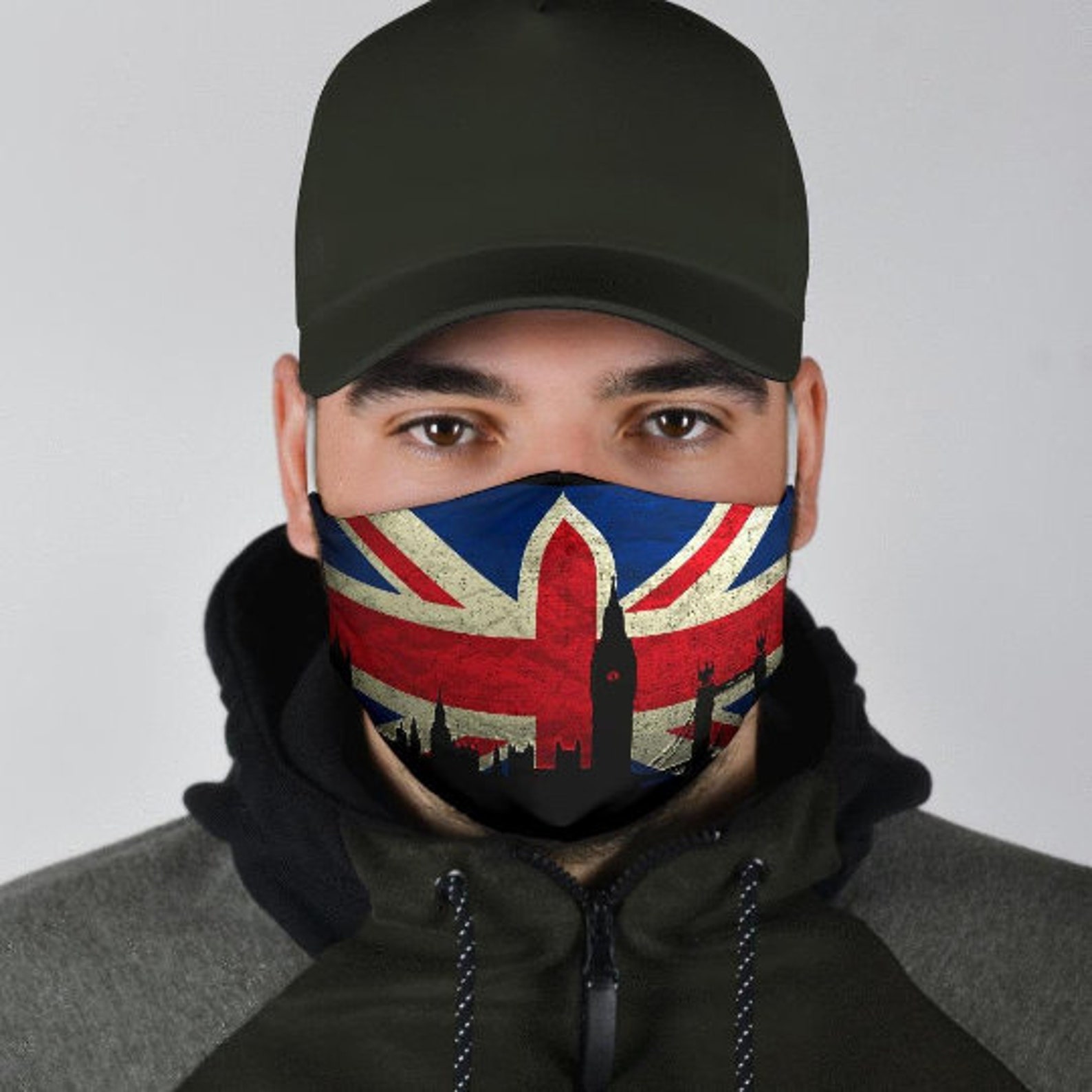 London Face Mask London Union Jack Face Mask British Flag Etsy