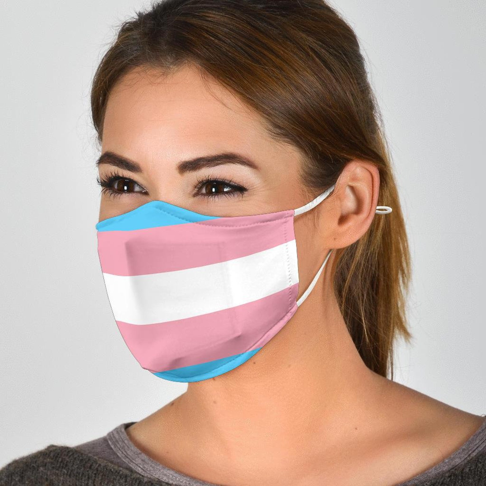 Trans Pride Trans Mask Transgender Pride Mask with Filter Etsy