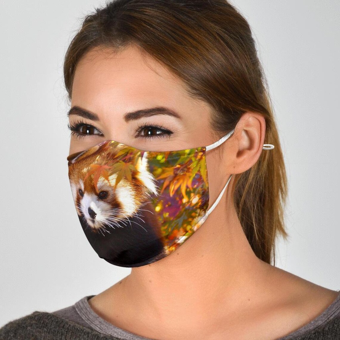 Red Panda Face Mask Red Panda Mask Kids / Adults. Cute Red | Etsy