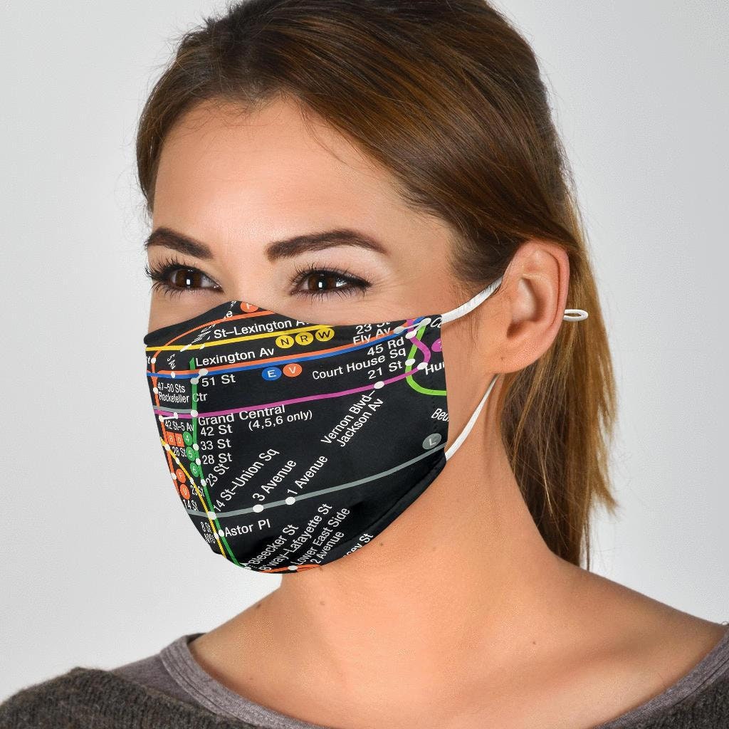 NYC Face Mask NYC Subway Mask. New York Face Mask with Etsy