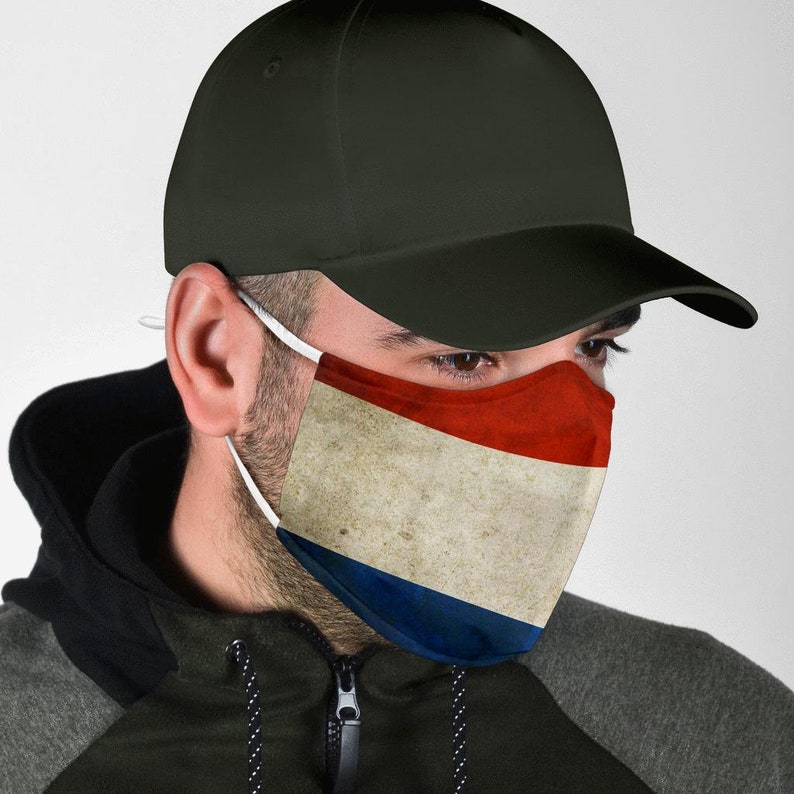 Dutch Flag Face Mask Eco Friendly Mask Netherlands Flag Etsy