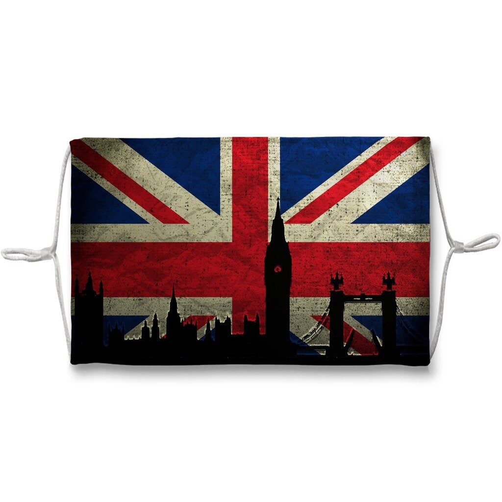 London Face Mask London Union Jack Face Mask British Flag Etsy